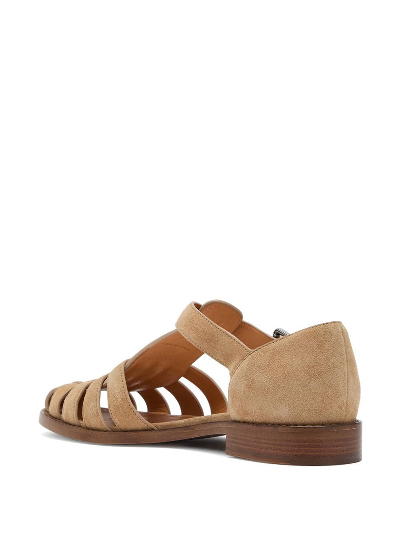 suede cage ballet flats 3