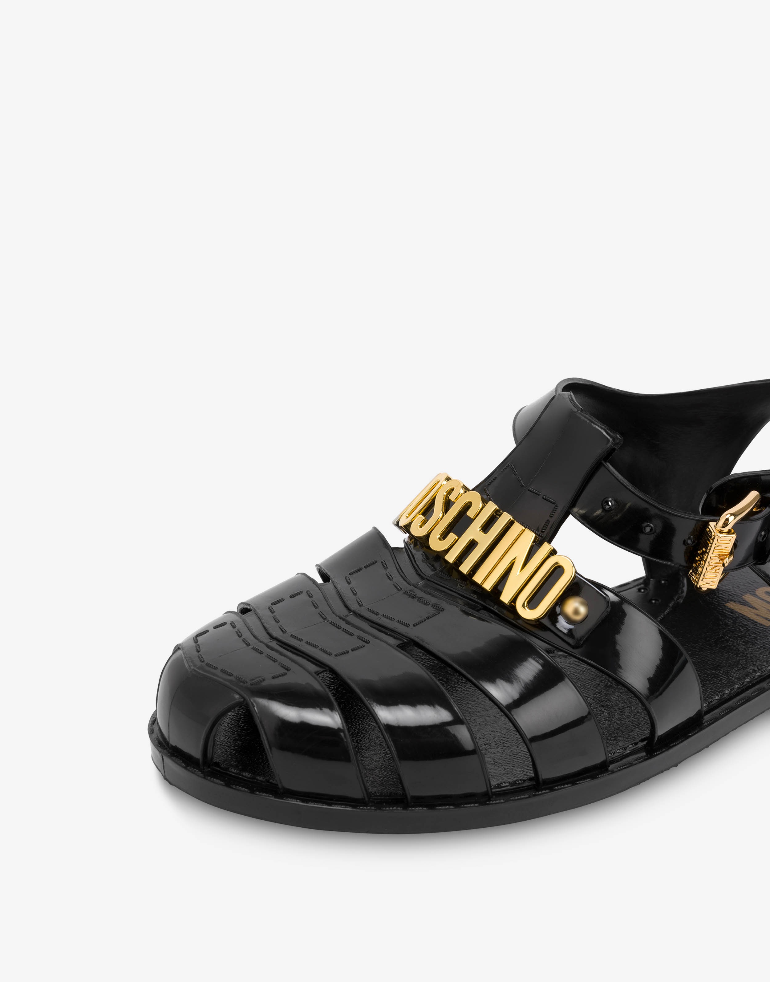 JELLY SANDALS WITH LETTERING LOGO - 4