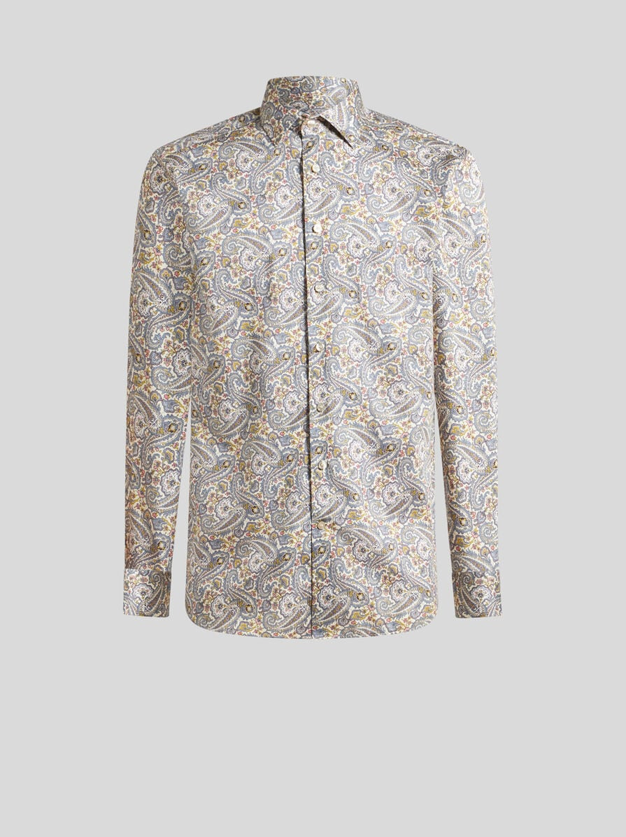 FLORAL PAISLEY COTTON SHIRT - 1