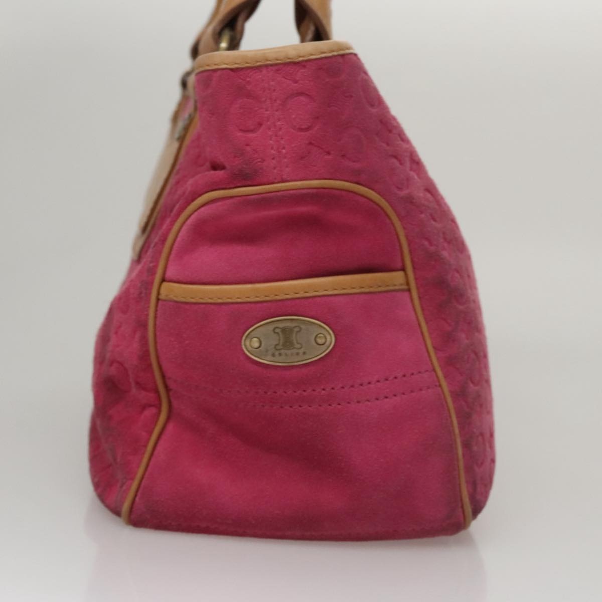 CELINE C Macadam Canvas Boogie Bag Hand Bag Pink - 4