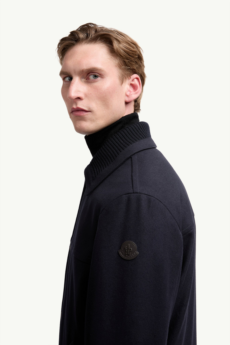 Emilion Wool Blend Hooded Short Down Jacket 4