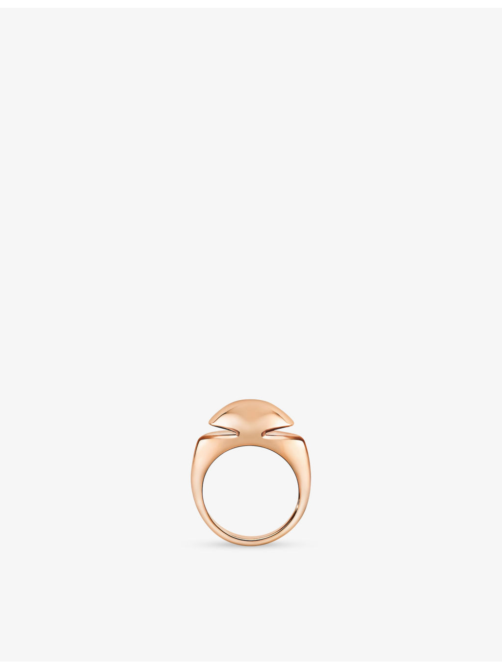 Cabochon 18ct rose-gold ring - 2