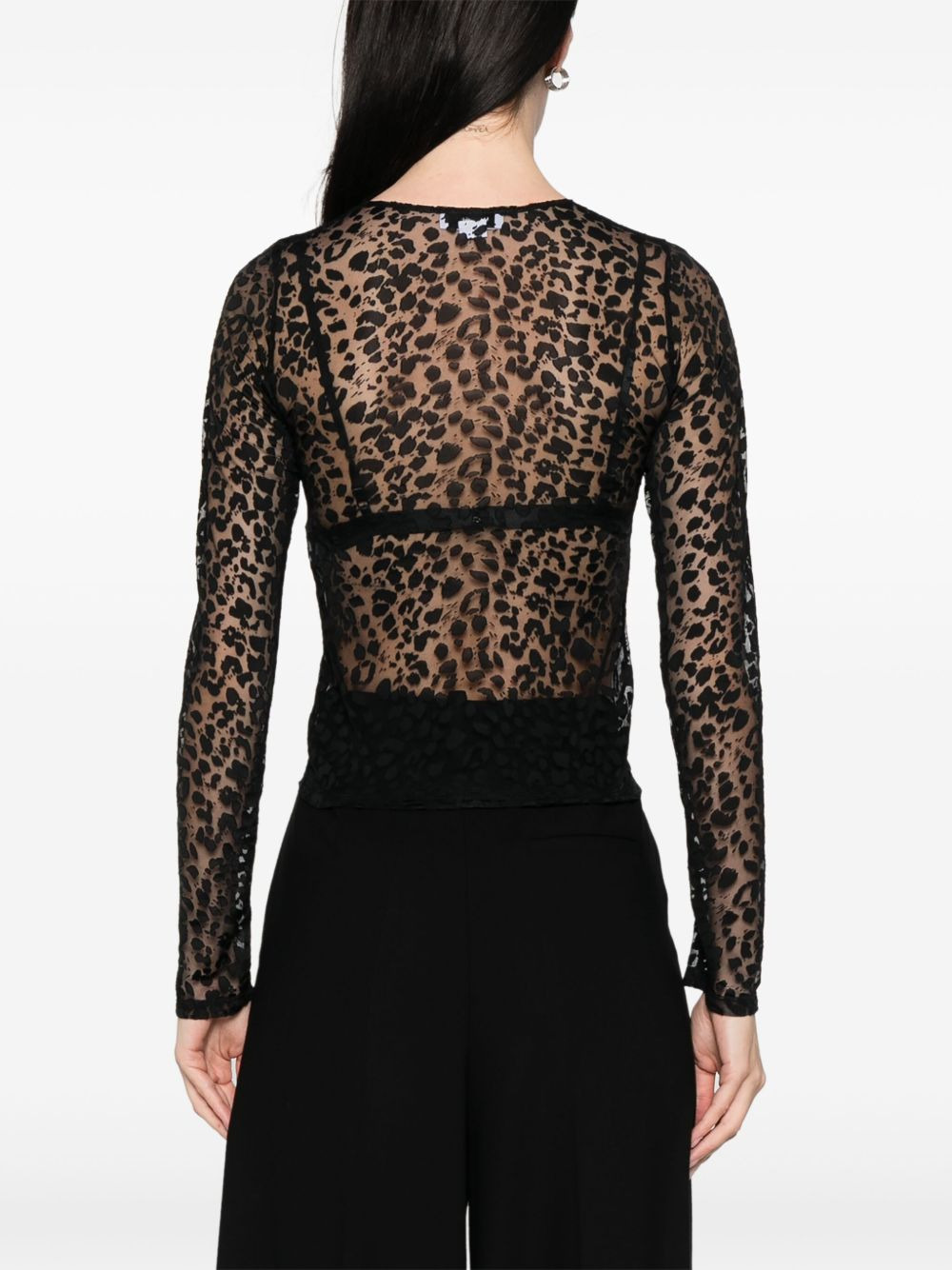 animal-print top - 4