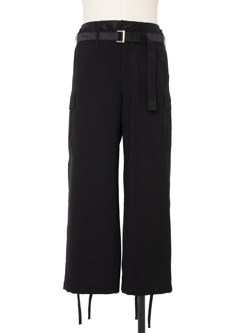 Wool Suiting x Nylon Twill Pants 1