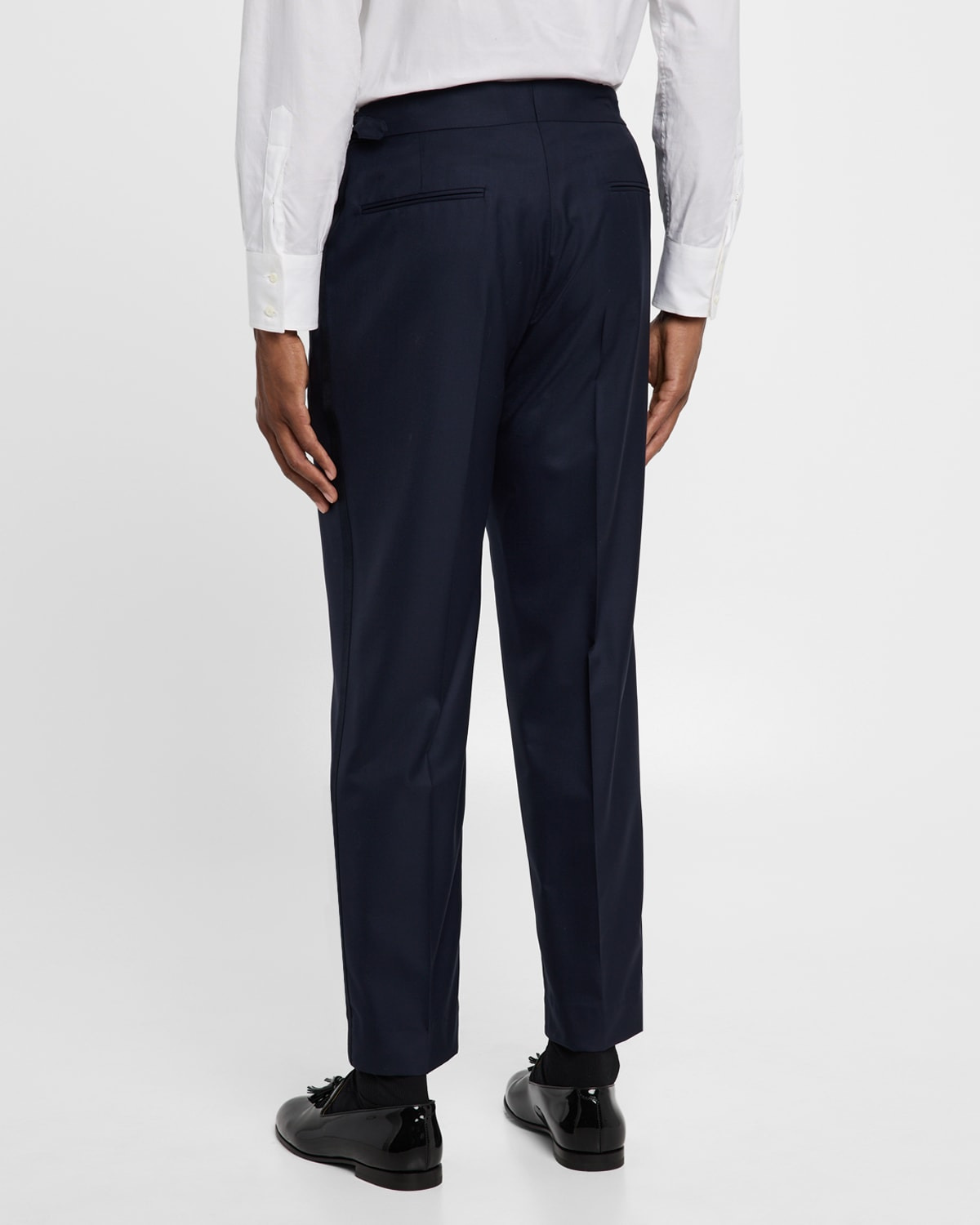 Men's Side-Tab Pleated Trousers - 3