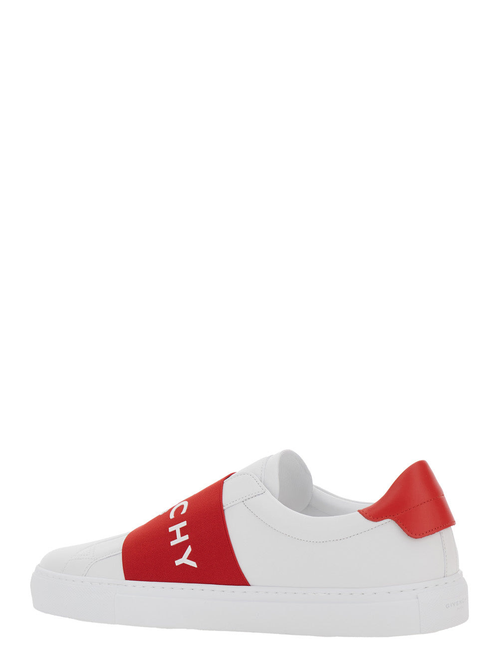 Givenchy Men 'Urban' White Low Top Sneakers With Contrasting Band With Logo Lettering In Leather Man - 3
