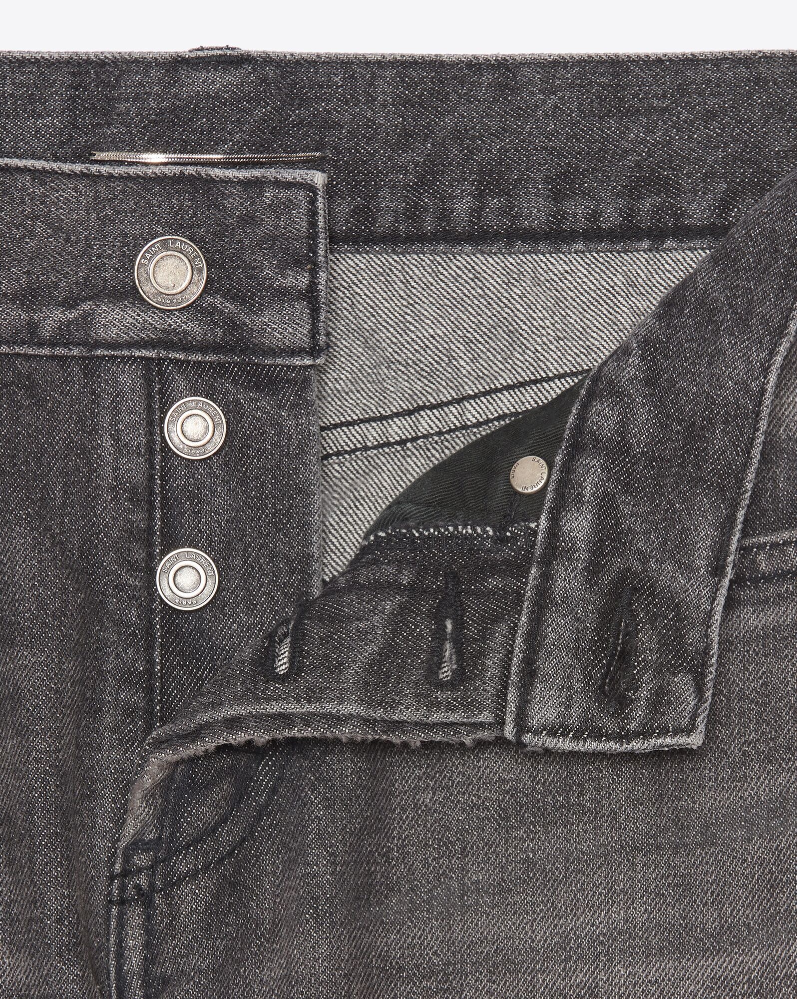 slim-fit jeans in vintage dirty gray denim - 3