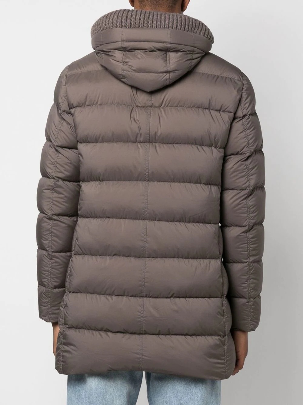 padded hooded down jacket - 4