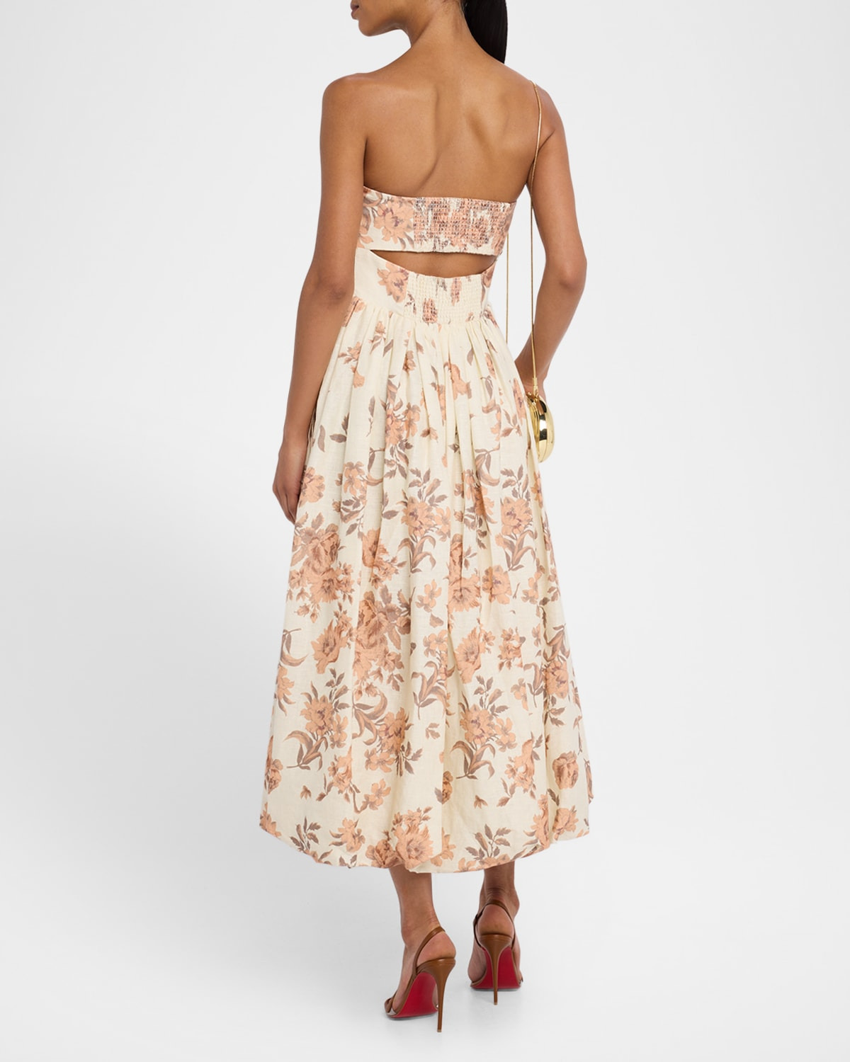 Anisha Strapless Linen Bubble Dress - 3