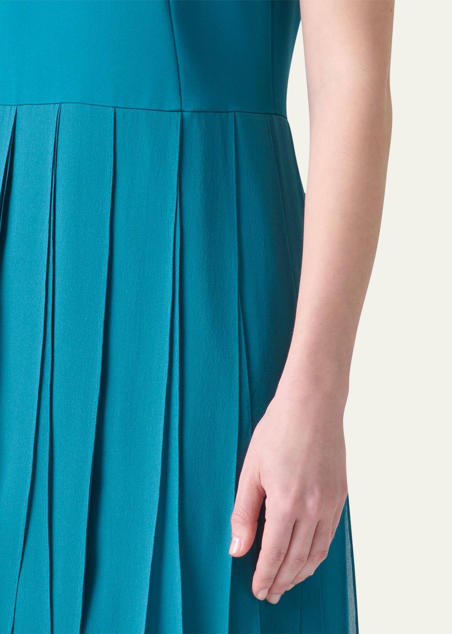 Crepe Ribbon Skirt Gown - 5