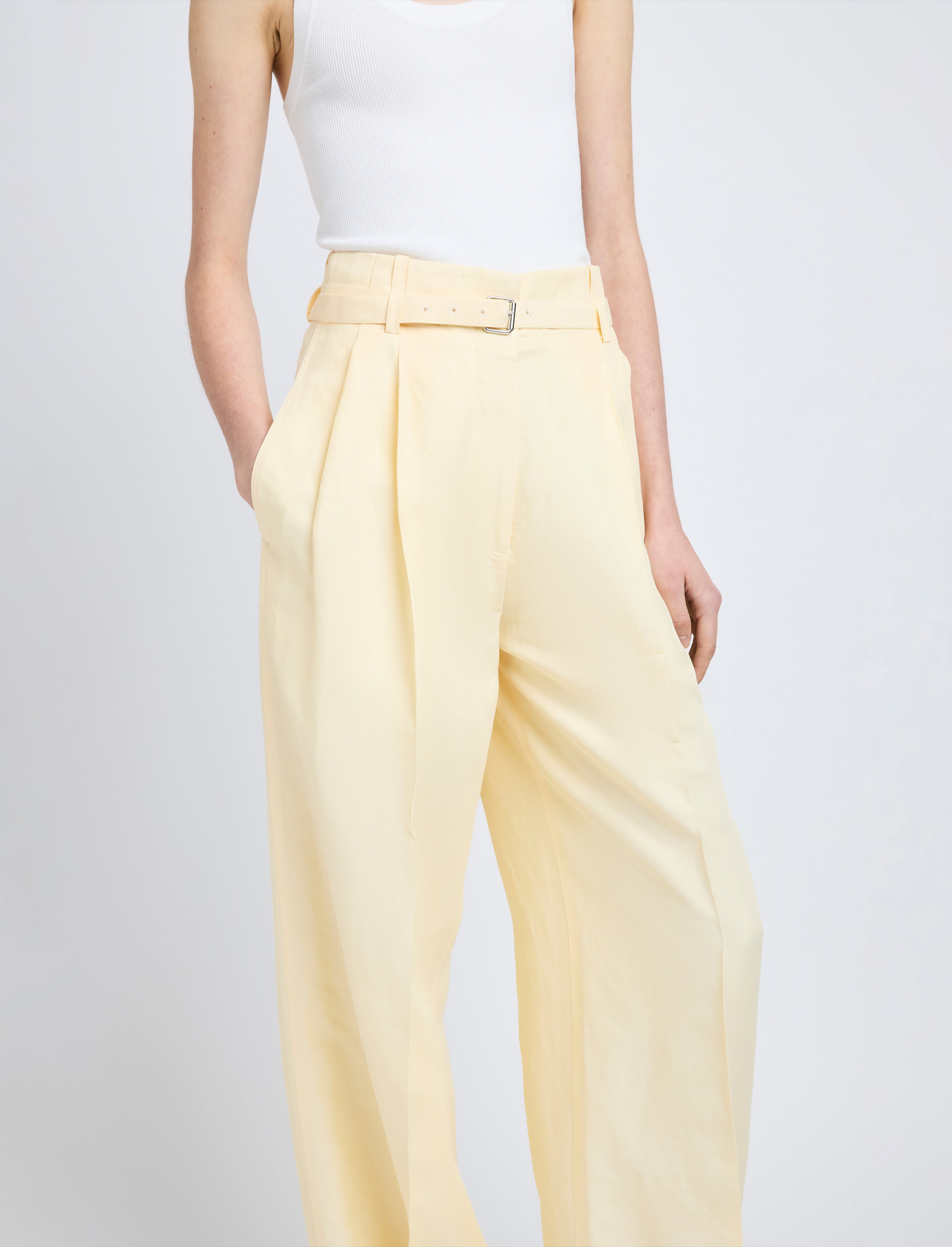 Jules Pant in Linen Viscose - 5