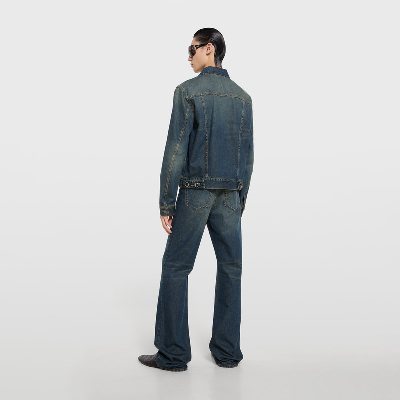 Cotton denim jacket with Horsebit 4