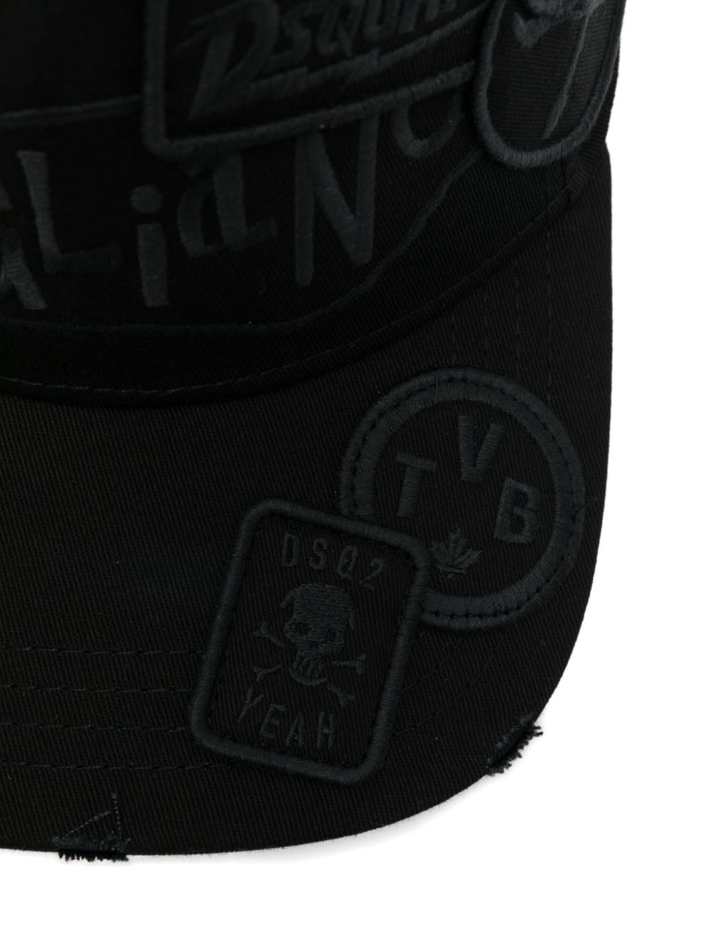 embroidered-patch baseball cap - 3