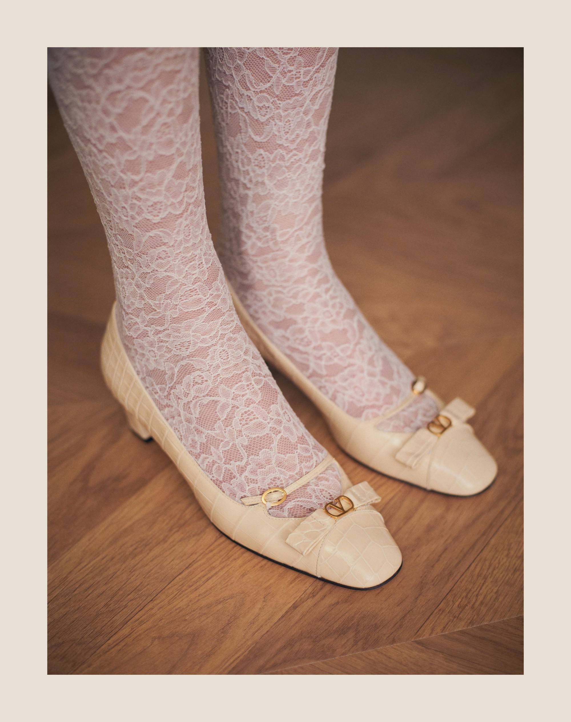 BOWOW DÉCOLLETÉ IN PRINTED CALFSKIN 45MM - 9