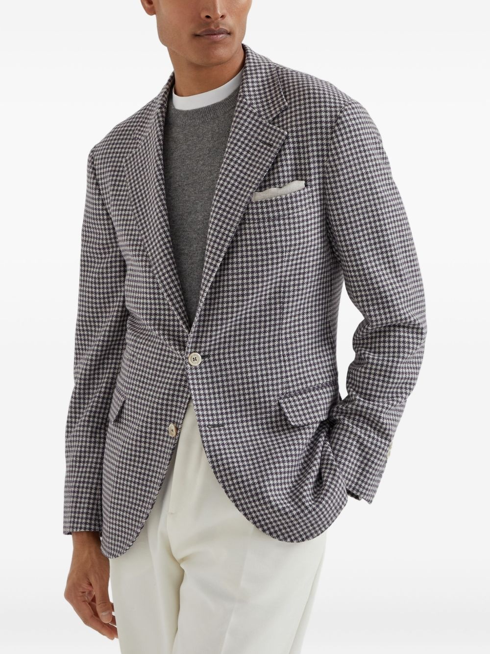 houndstooth blazer - 3