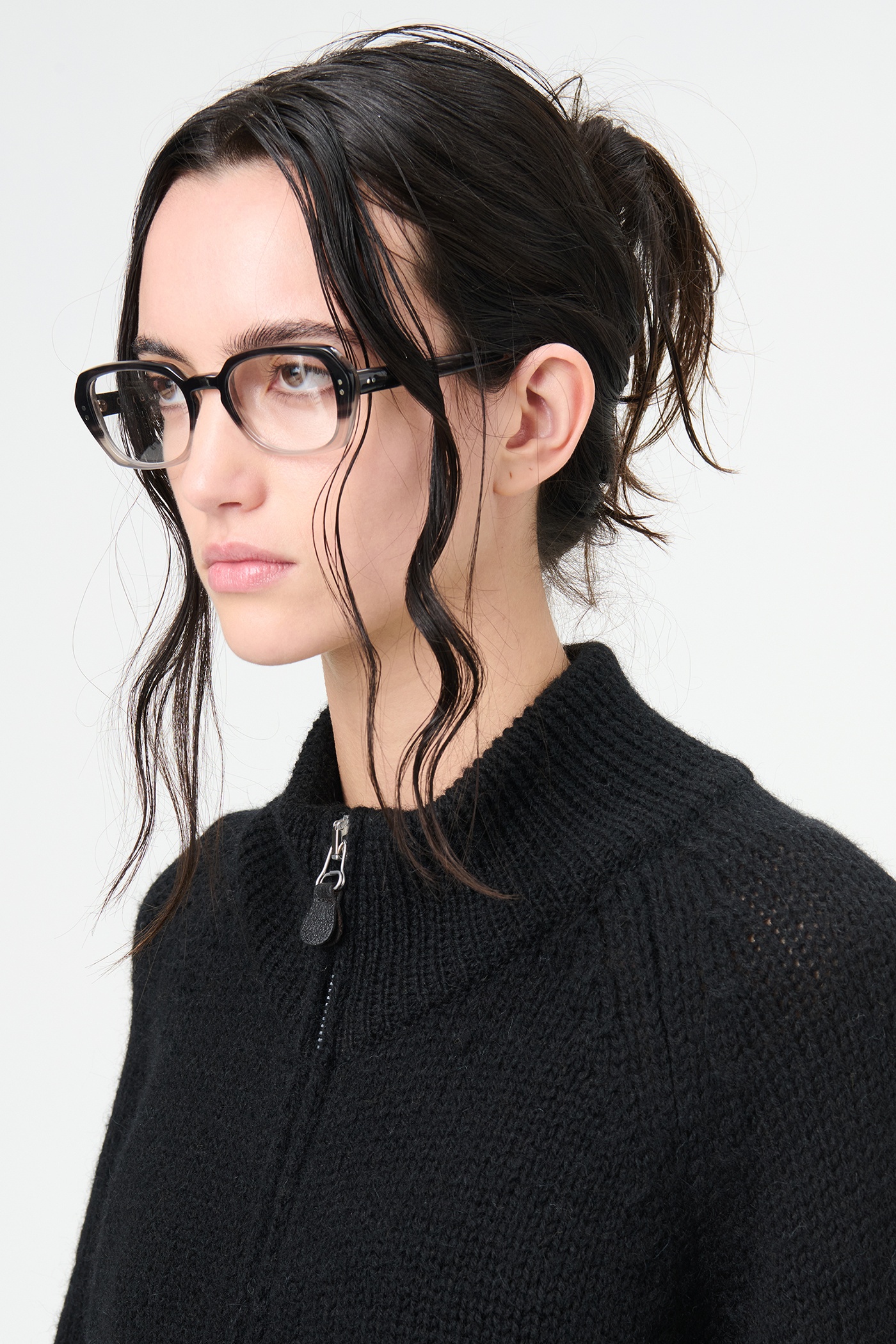 Ultra Zip Funnel Jet Black Isels Wool - 3