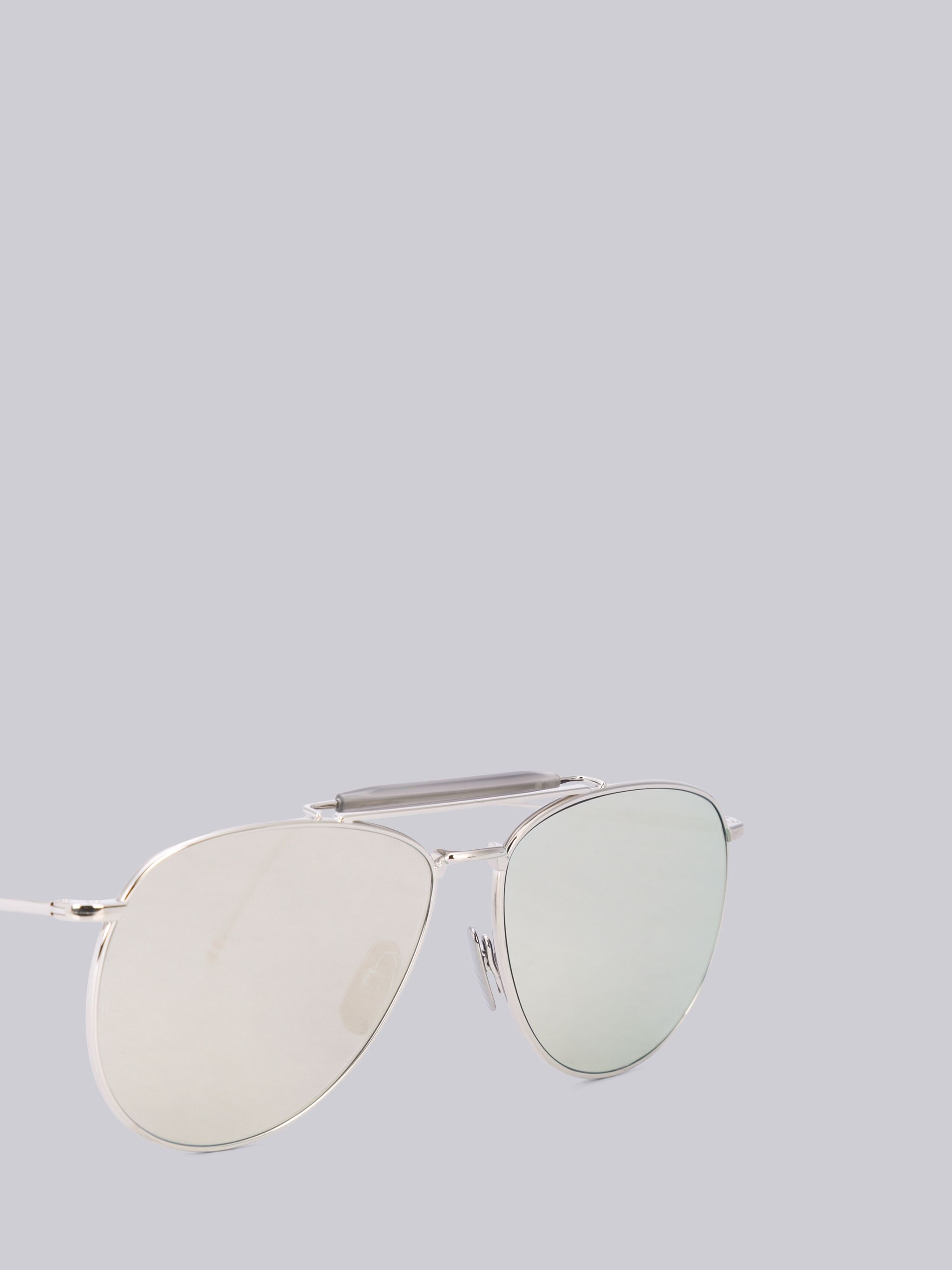 TB015- Silver Aviator Sunglasses - 2