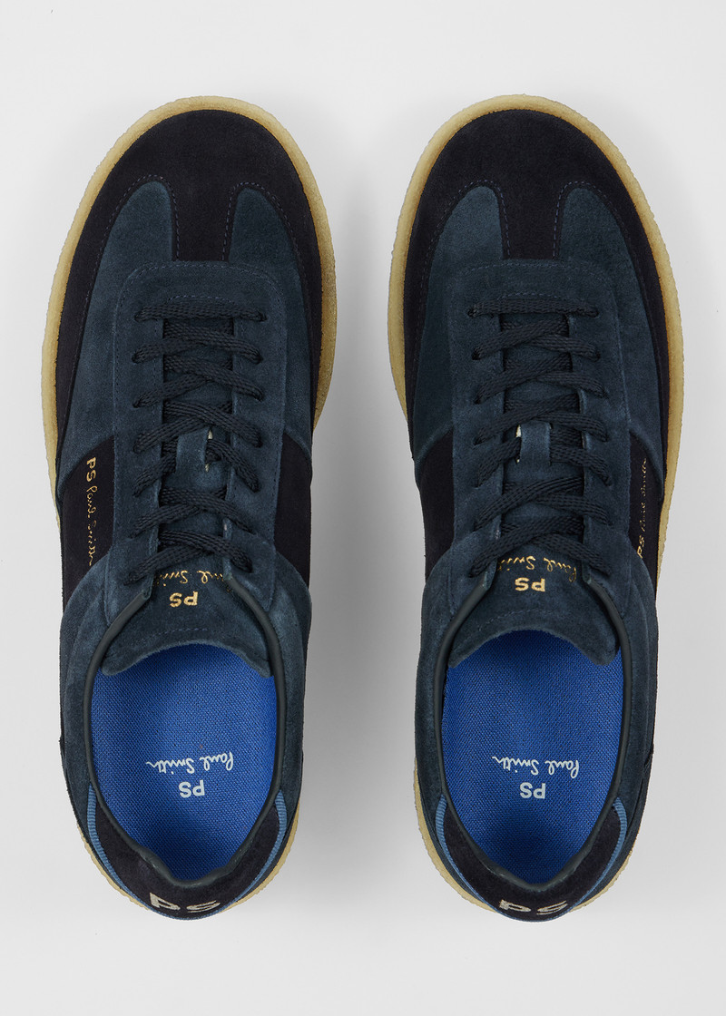 Navy Crepe Sole 'Dover' Trainers 5