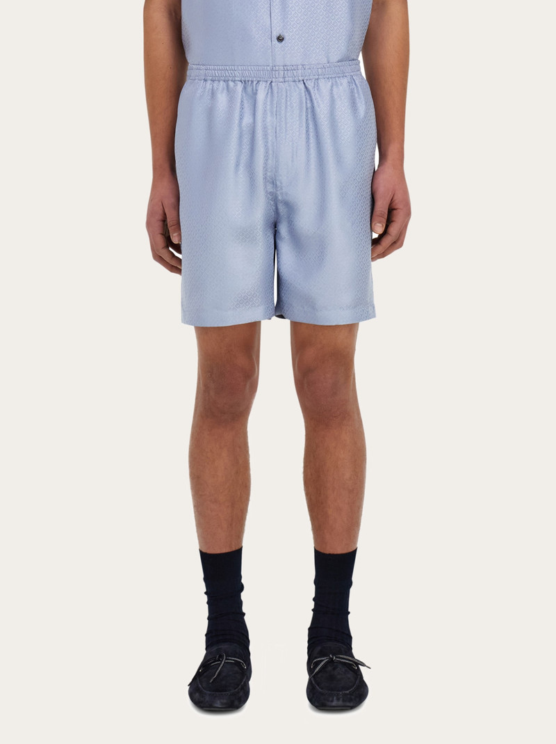 FERRAGAMO Silk Bermuda shorts outlook