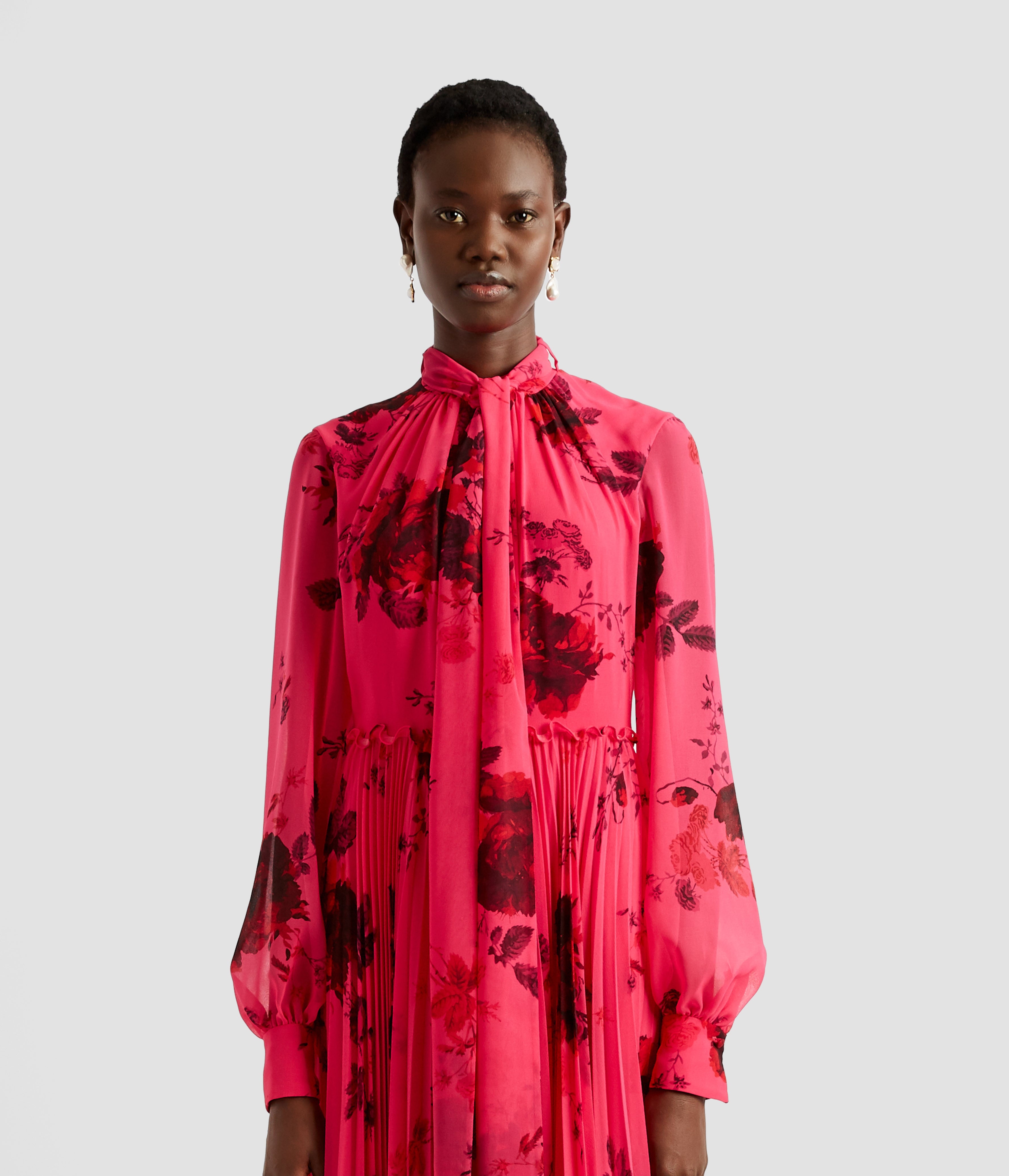 BLOUSON SLEEVE GOWN - 5