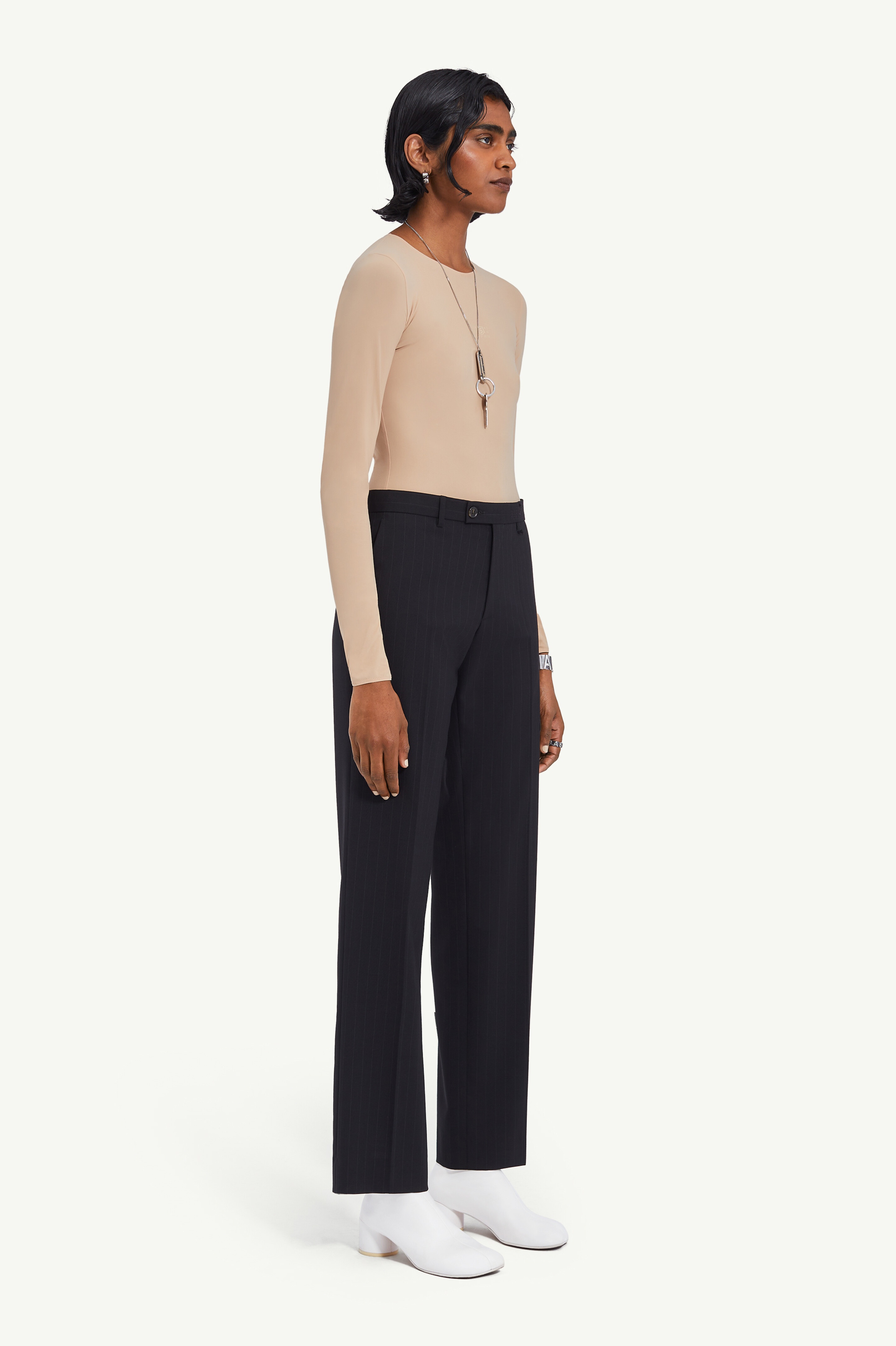 Straight-fit tailored trousers - 3