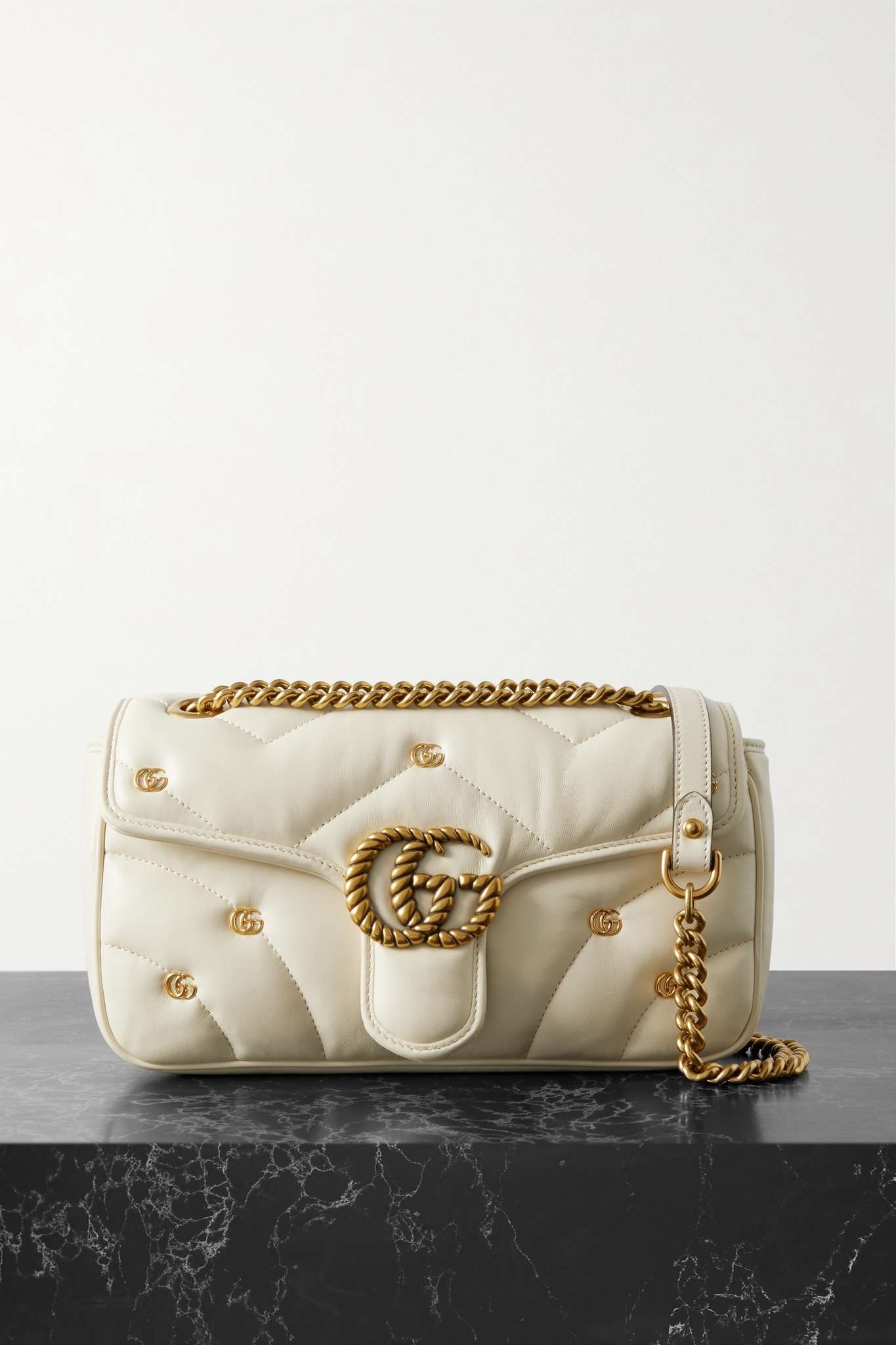 Gucci marmont 2.0 leather shoulder fashion bag