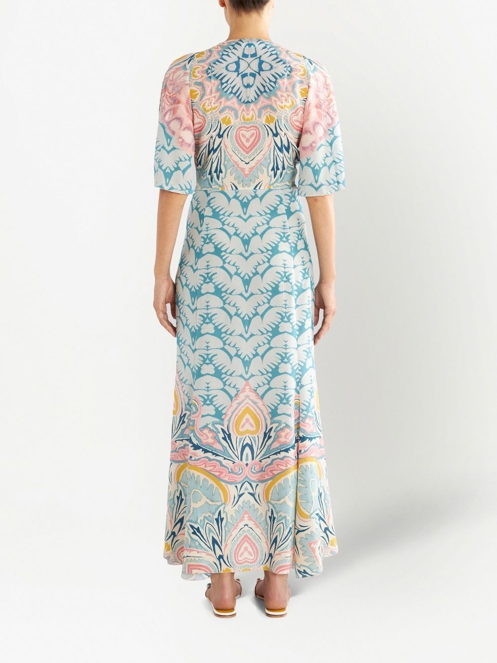 paisley-pattern maxi dress - 4