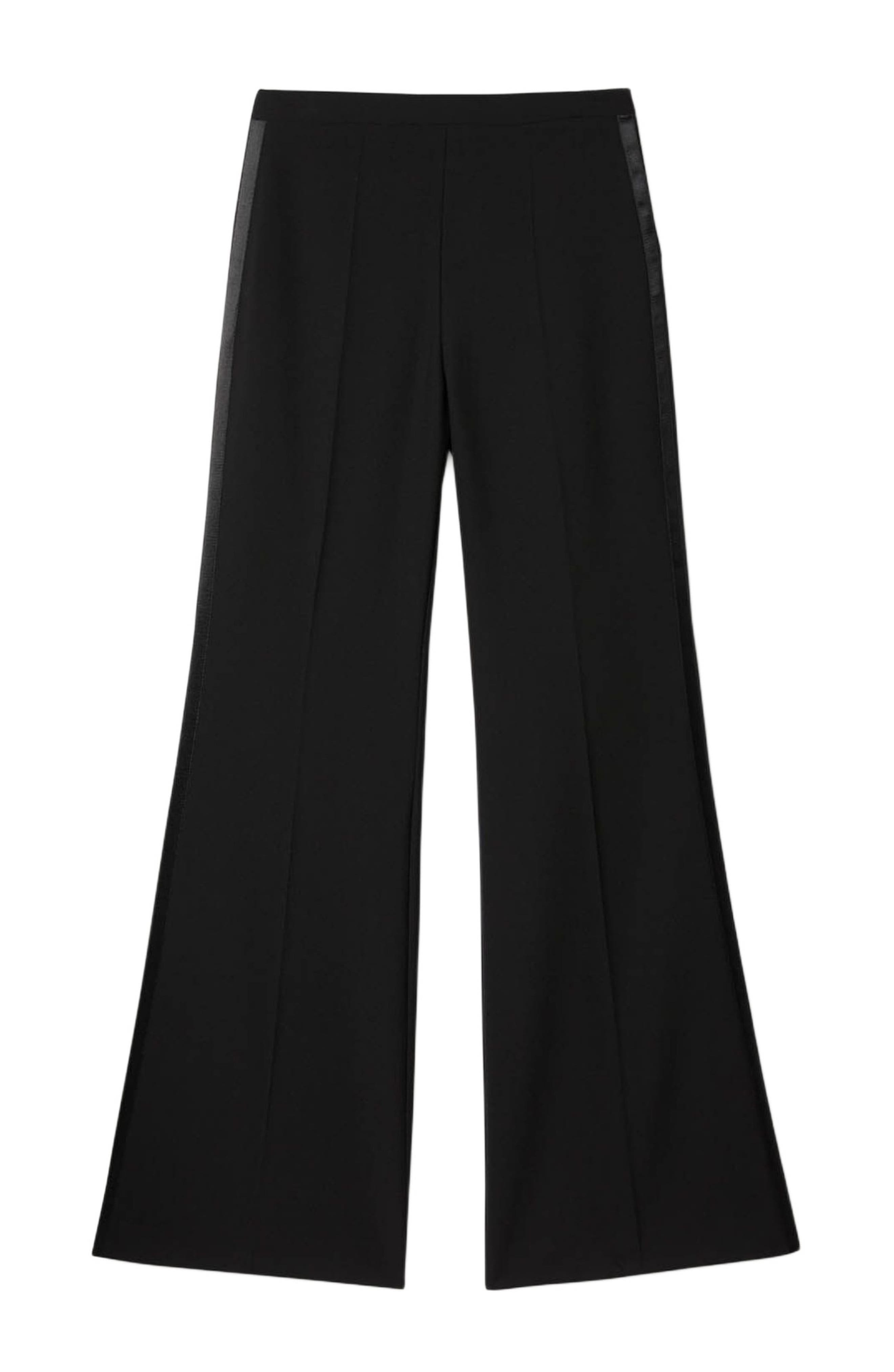 SANDRO Satin stripe suit trousers in Black at Nordstrom - 6