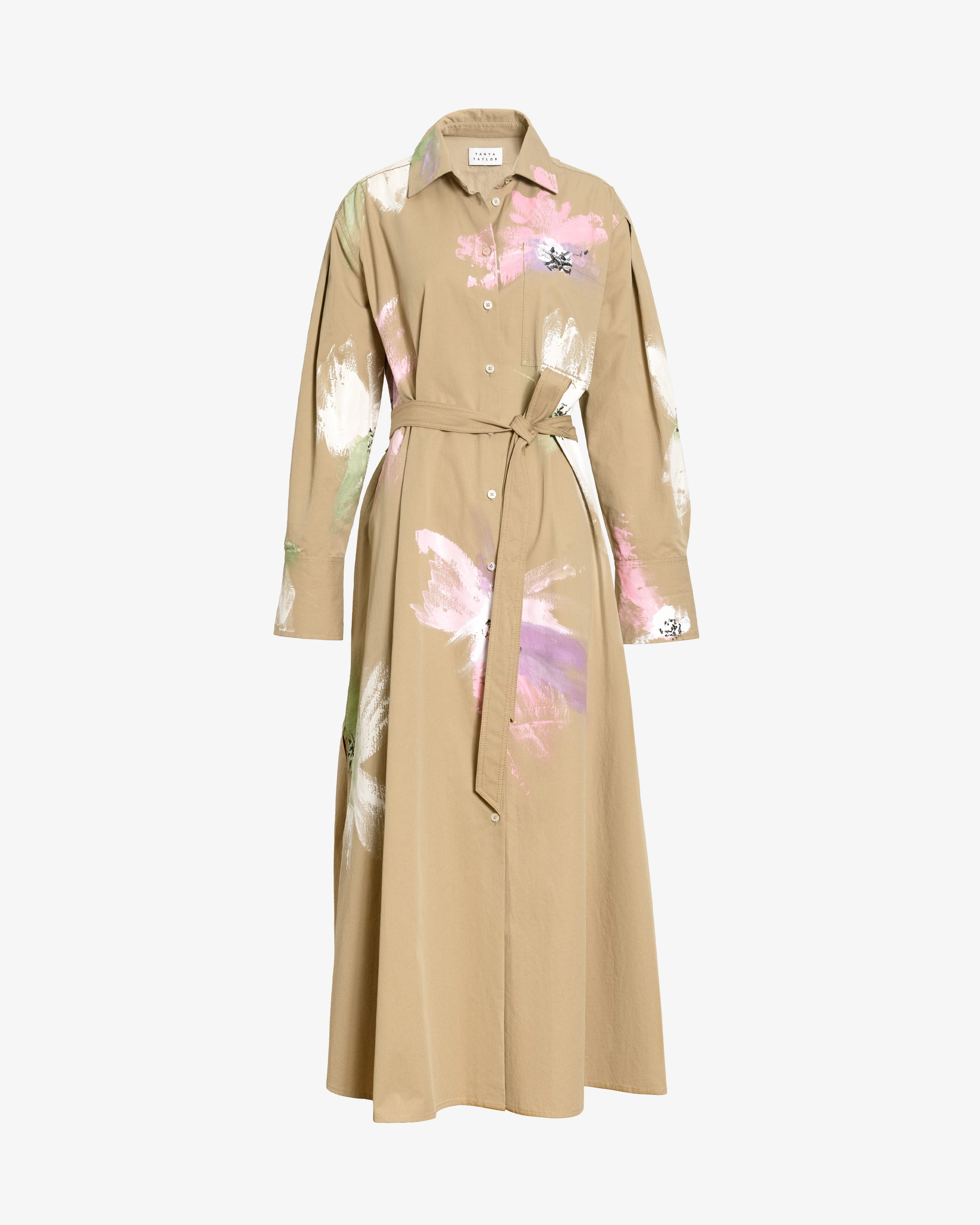 MARGAUX CUSTOM PAINTED SHIRTDRESS - 1