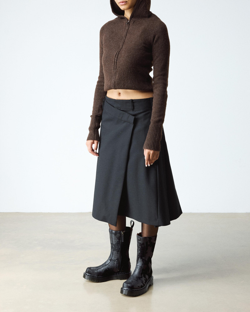 Dr. Martens REJENA Hair On Croc Emboss Leather Boots outlook