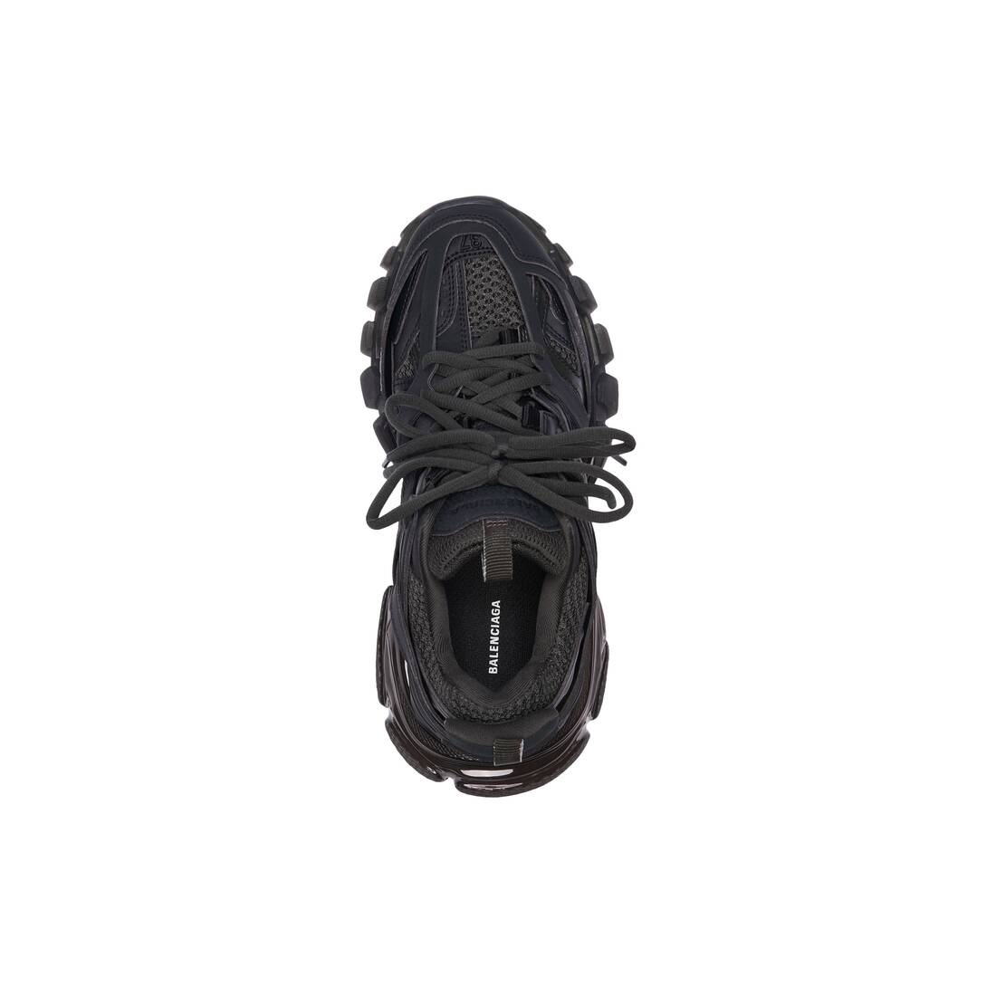 Women's Track Clear Sole Sneaker in Black - 4