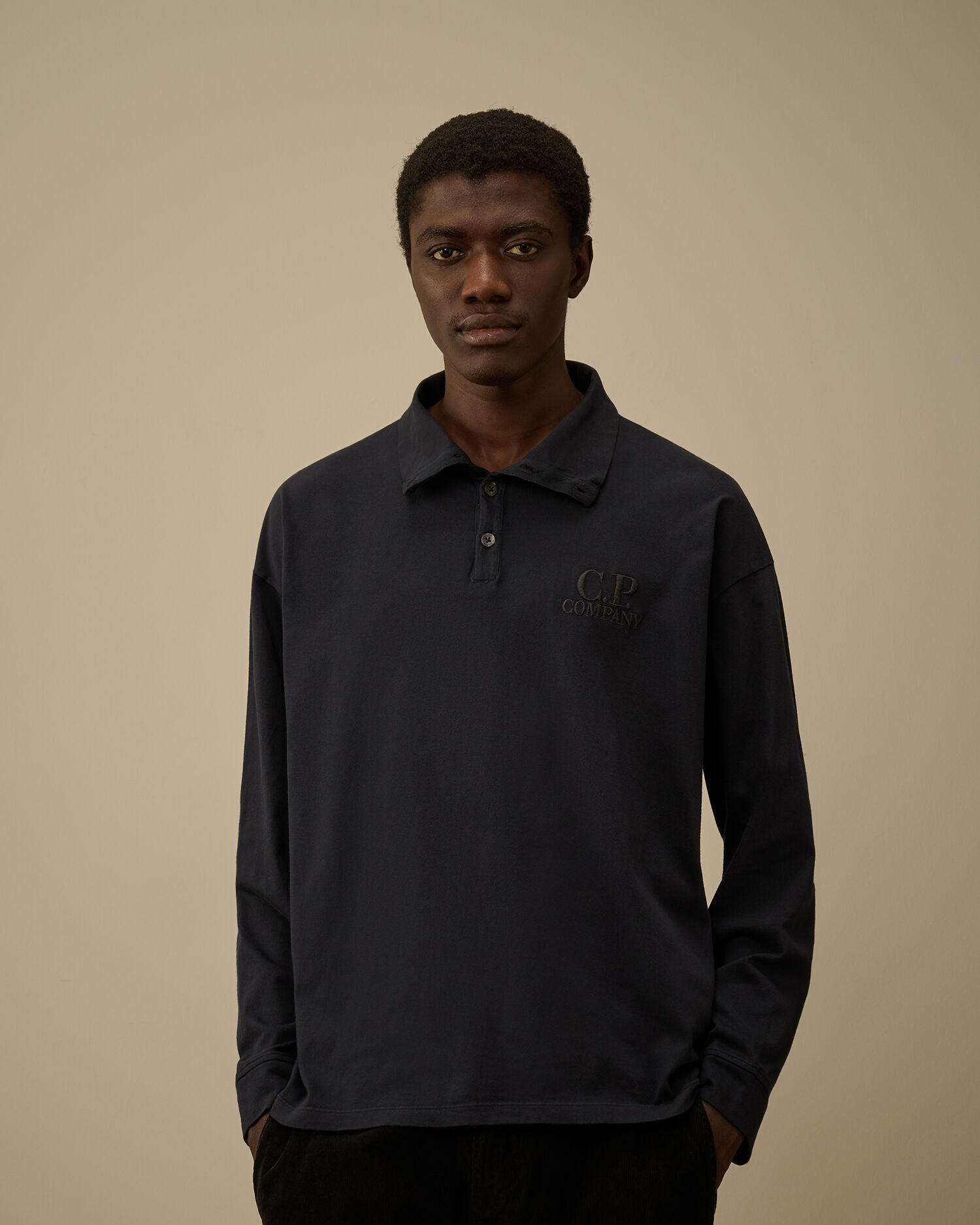 20/1 Jersey Long Sleeve Boxy Polo - 3