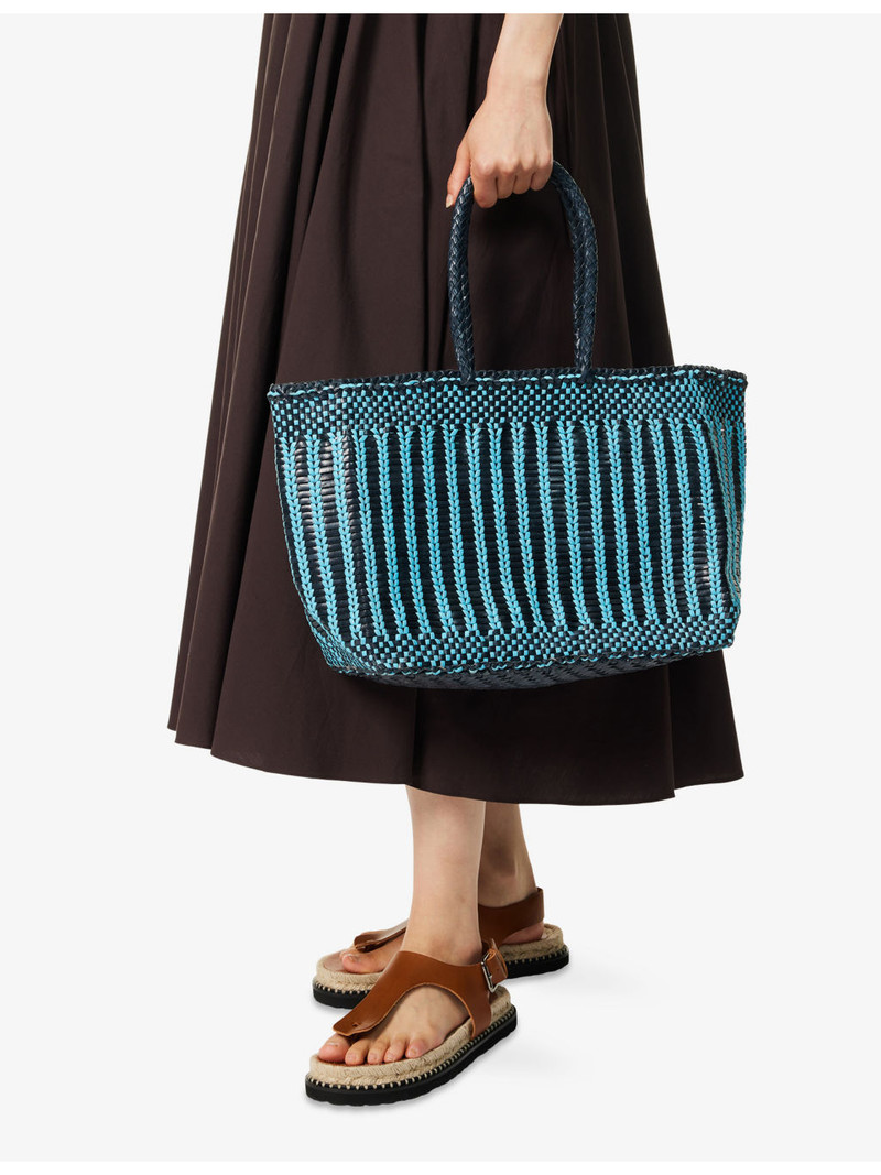 DRAGON DIFFUSION Bali Basket Leather Tote Bag outlook