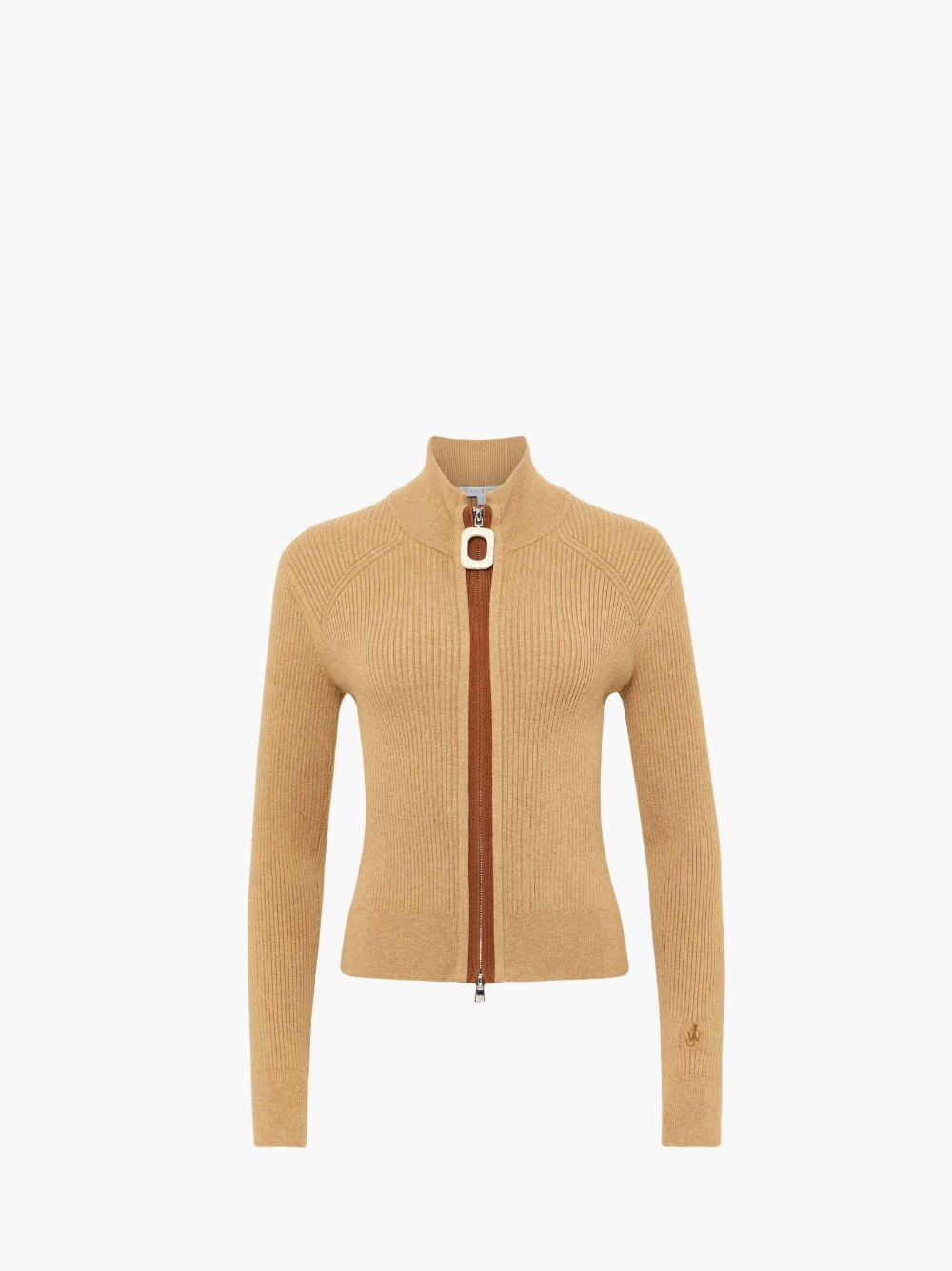 FITTED ZIP UP CARDIGAN - 1