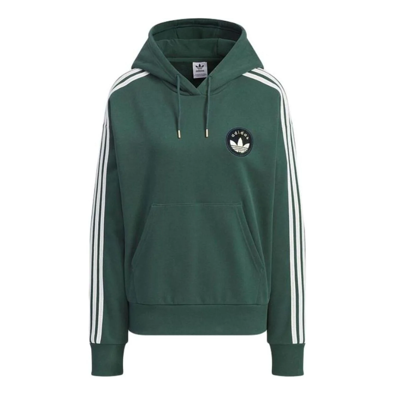 (WMNS) adidas Hoodies 'Green' JC6854 - 1