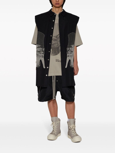 Rick Owens embroidered sleeveless shirt outlook