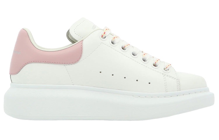 (WMNS) Alexander McQueen Oversized Larry Leather Sneakers 'White Pink' 718139WHGP58937 - 2