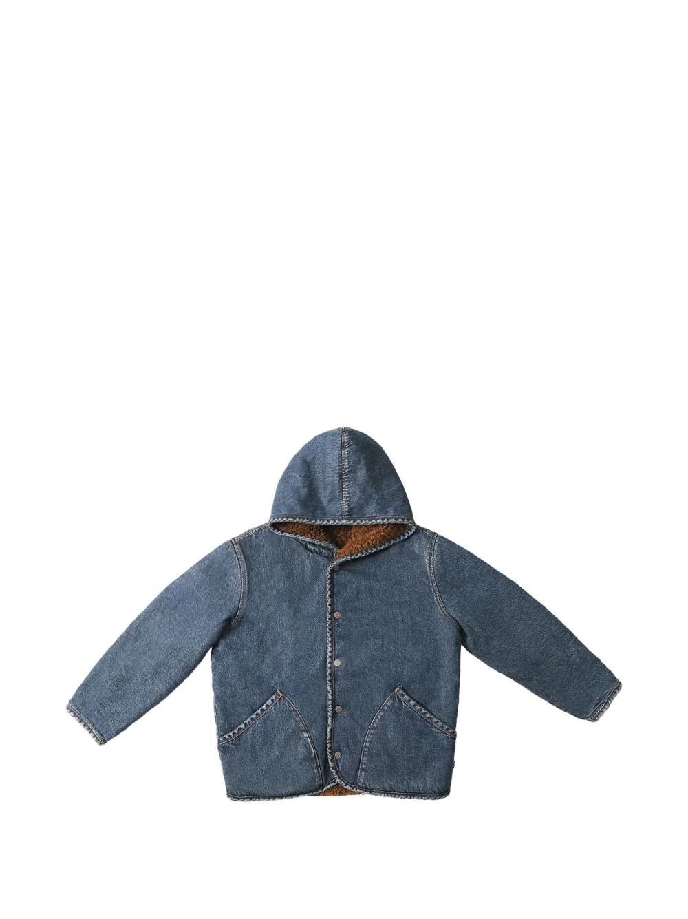 sherpa-lined denim jacket - 1