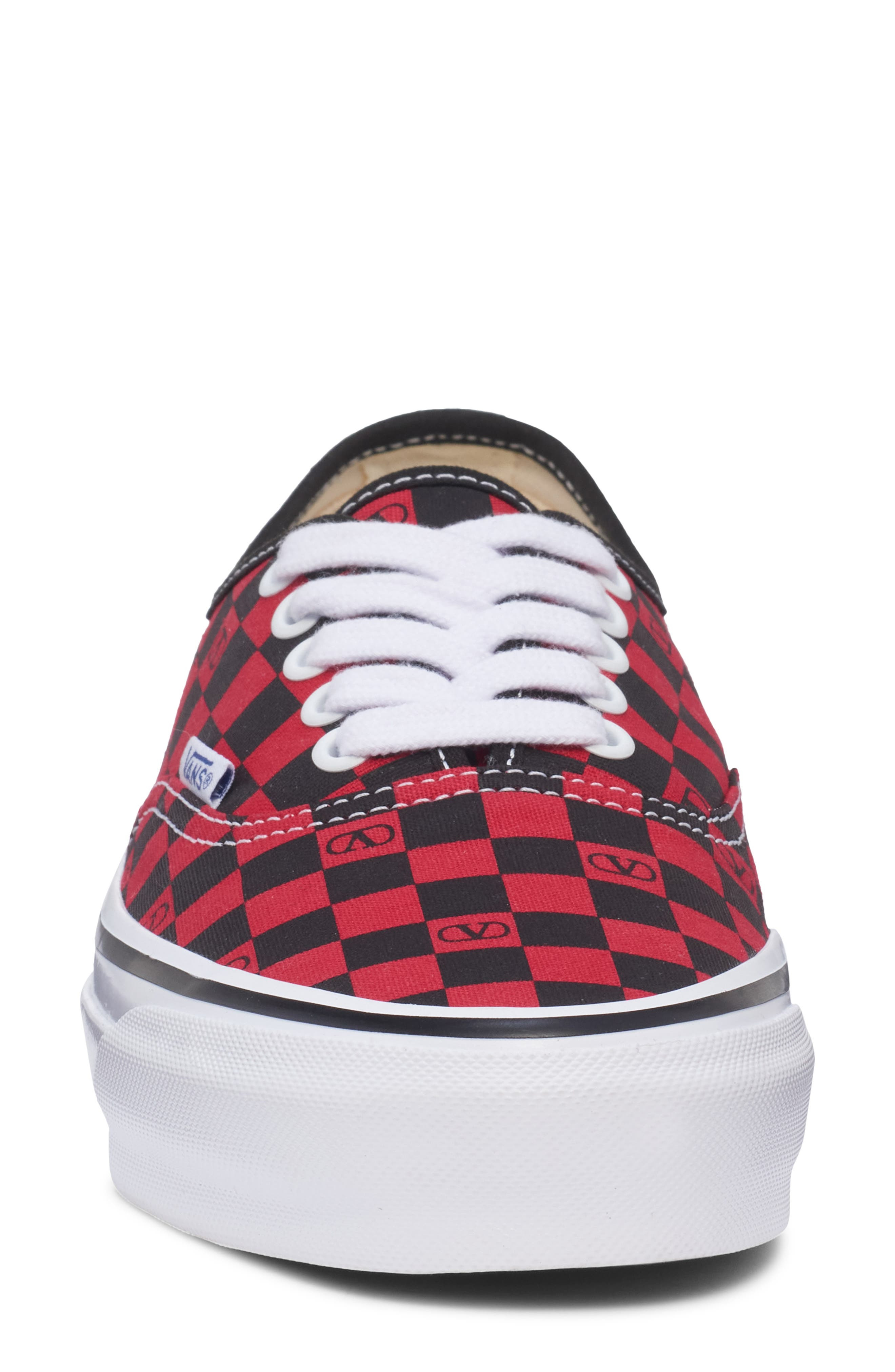 Valentino x Vans Authentic Low Top Sneaker in Rouge/Nero at Nordstrom - 4
