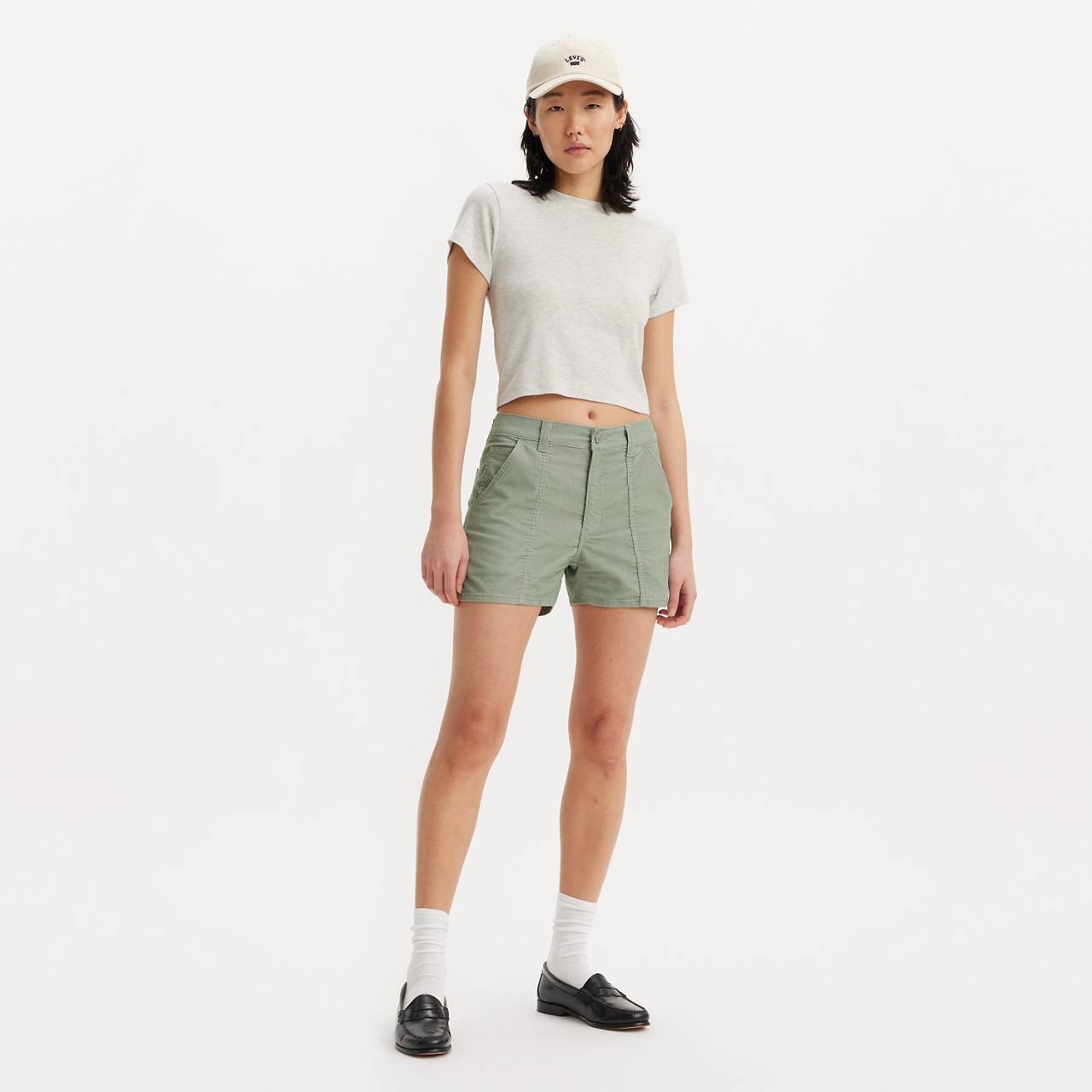 CARPENTER LIGHTWEIGHT CORDUROY WOMEN'S SHORTS - 2