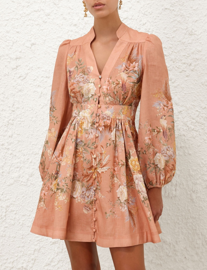 Zimmermann TALLOW PLUNGE MINI DRESS outlook