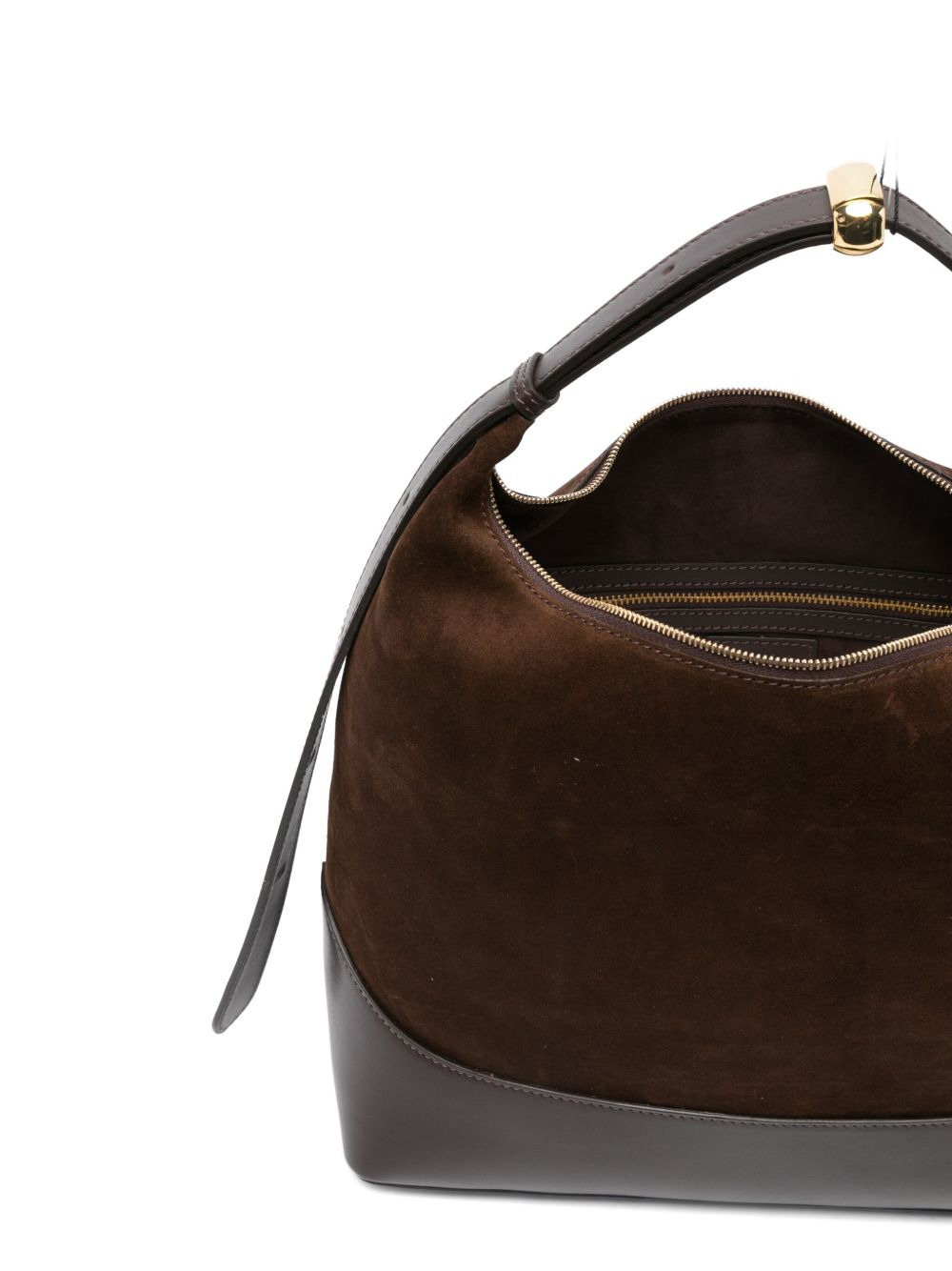 large Loop suede leather shoulder bag - 5