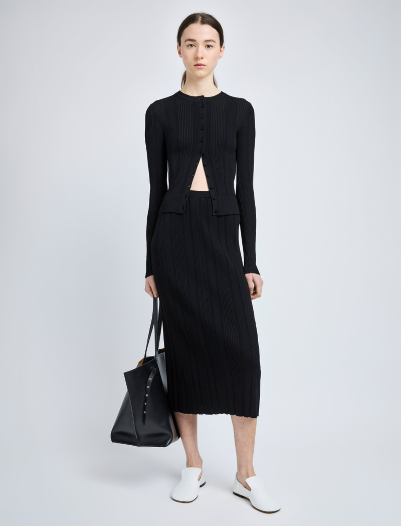 Proenza Schouler Ryanne Skirt in Column Rib outlook