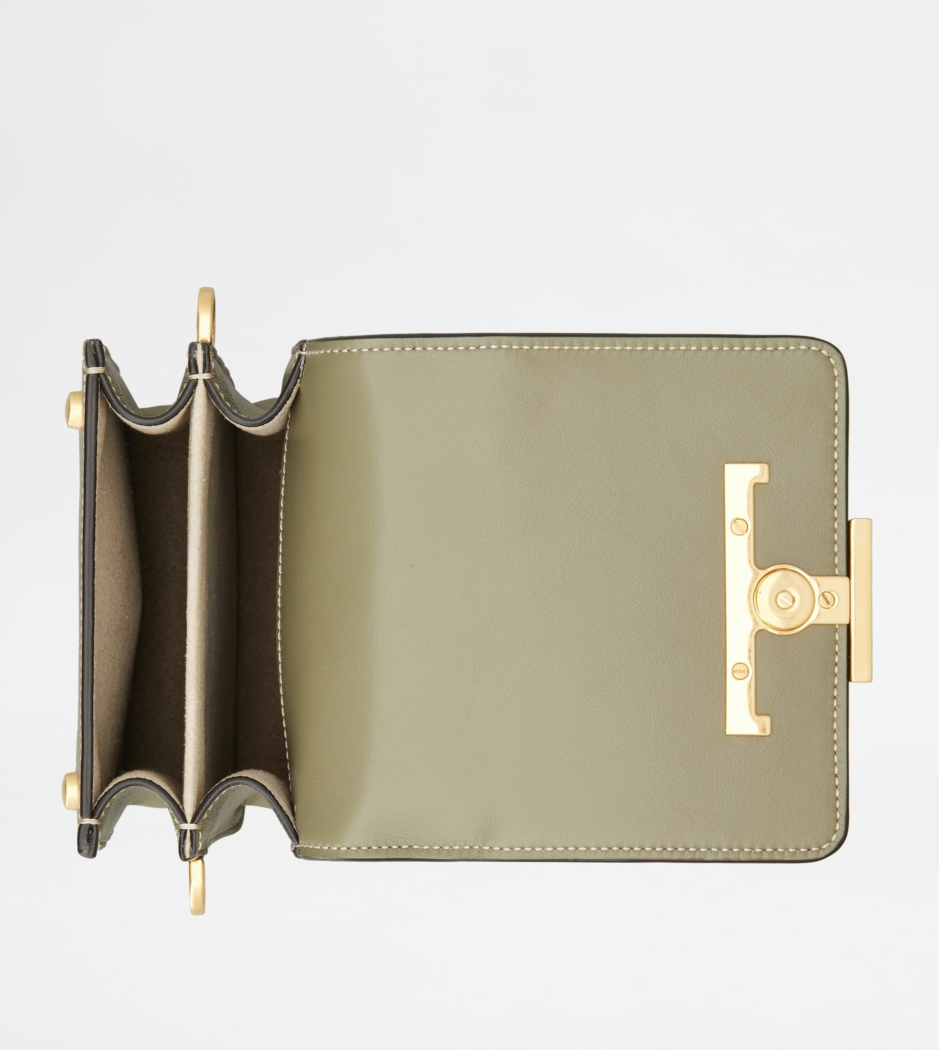 T TIMELESS BAG IN LEATHER MICRO - GREEN - 5