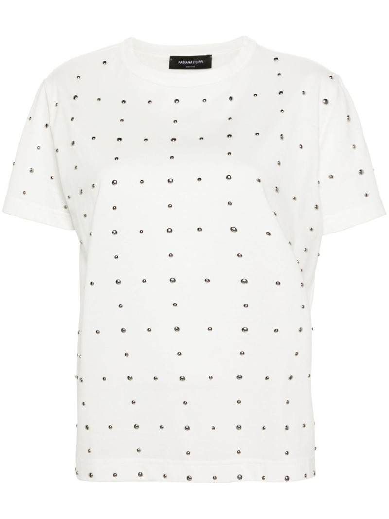studded cotton T-shirt 1