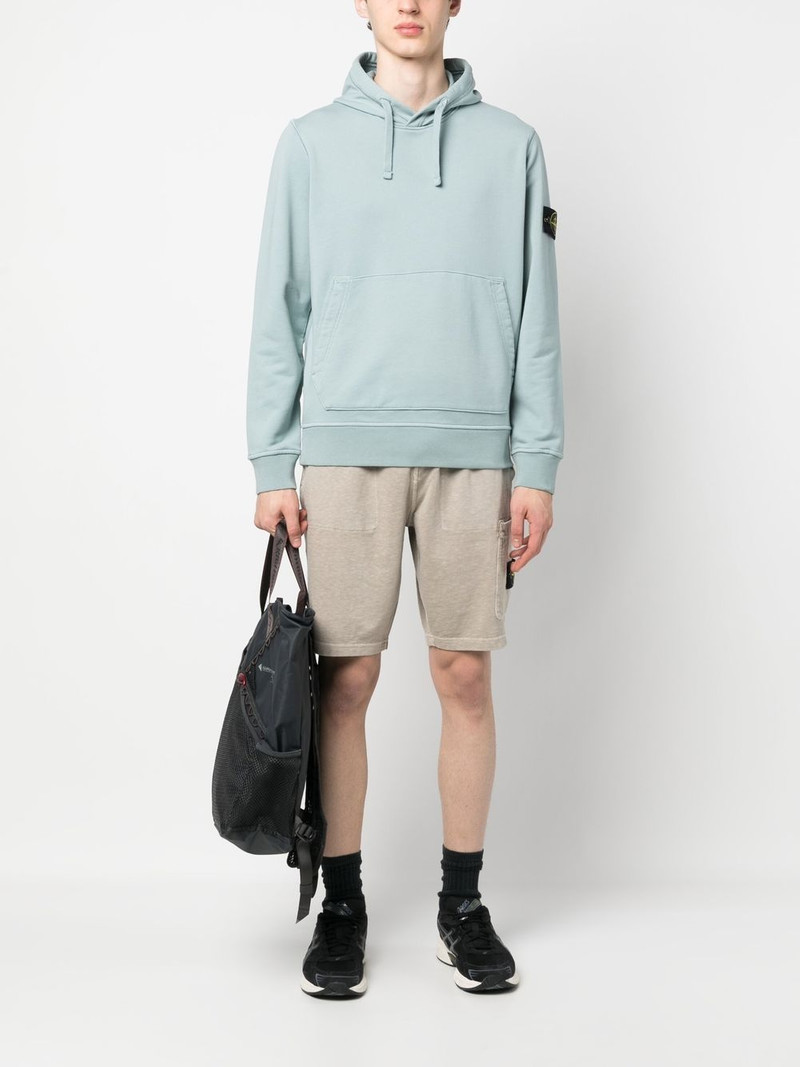 Stone Island Compass-motif cotton shorts outlook