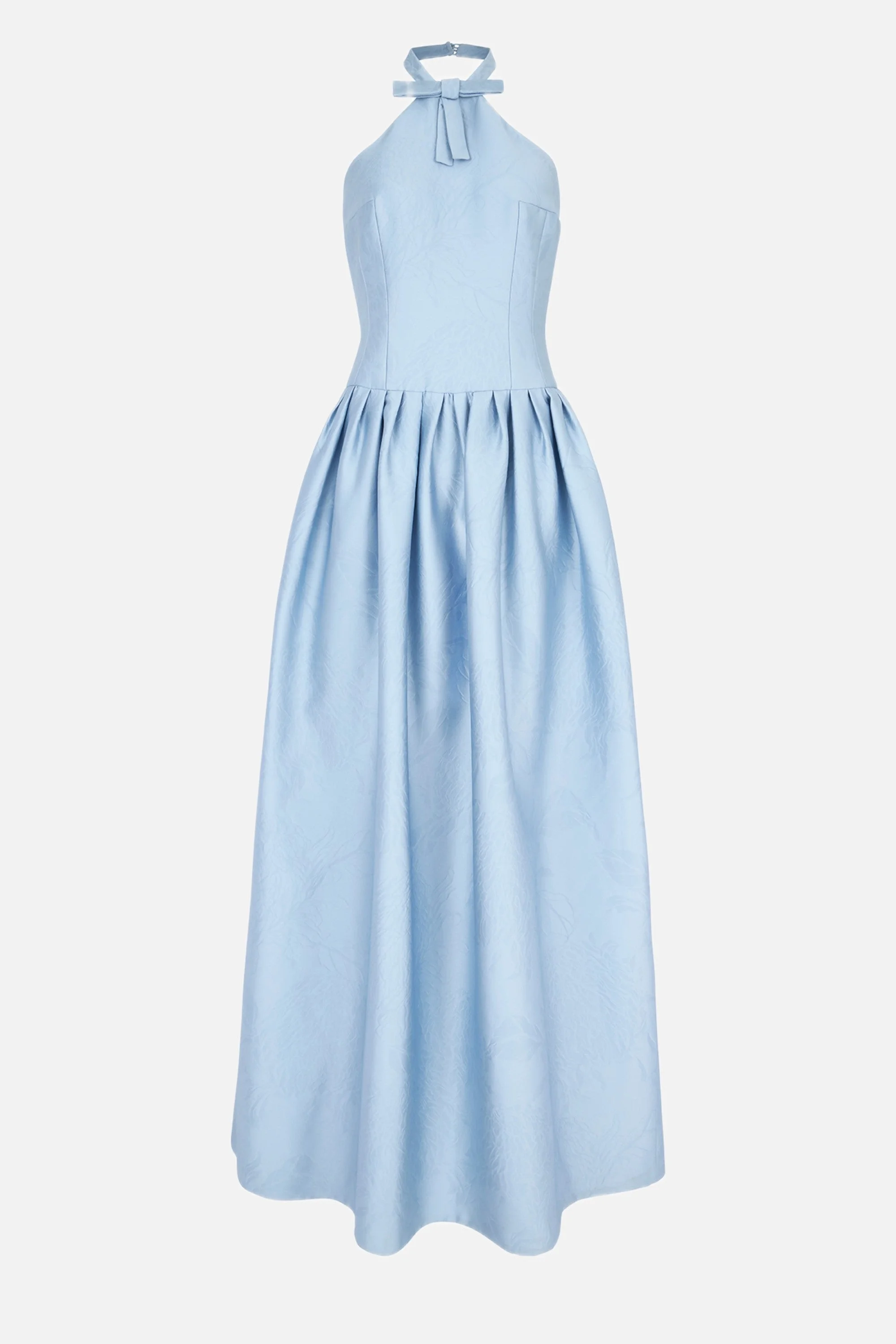 Sweeny Dress in Blue Embossed Cloque - 1