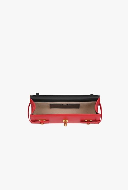 Smooth red leather B-Buzz 23 clutch bag - 5