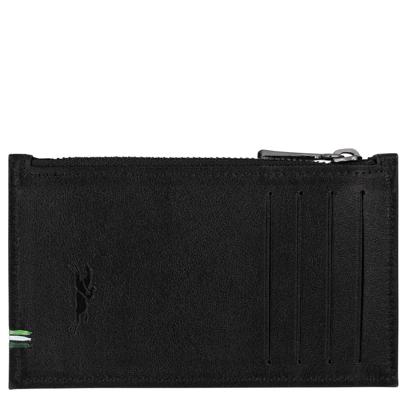 Longchamp Longchamp sur Seine Coin purse Black - Leather outlook