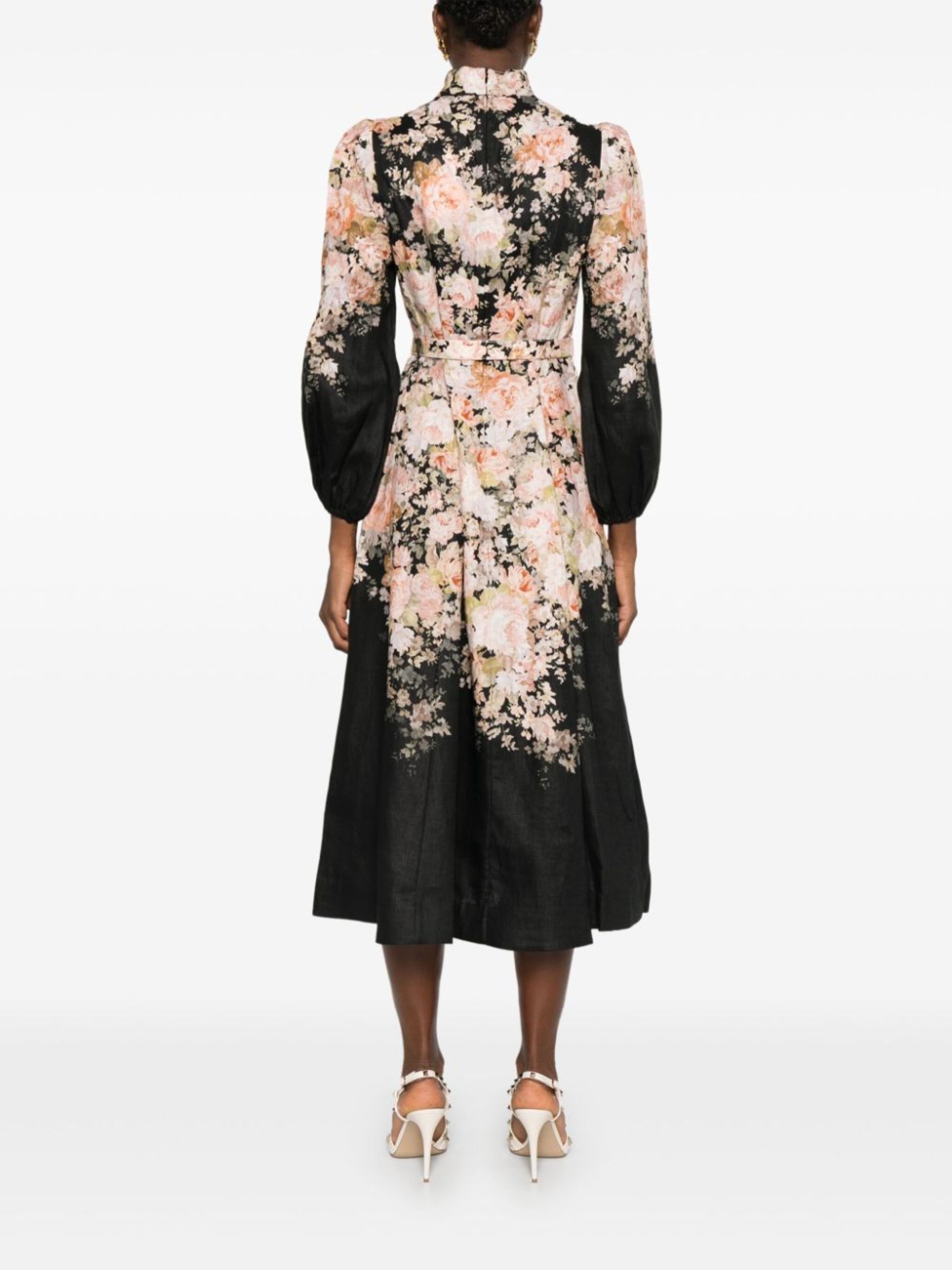 floral linen dress - 4